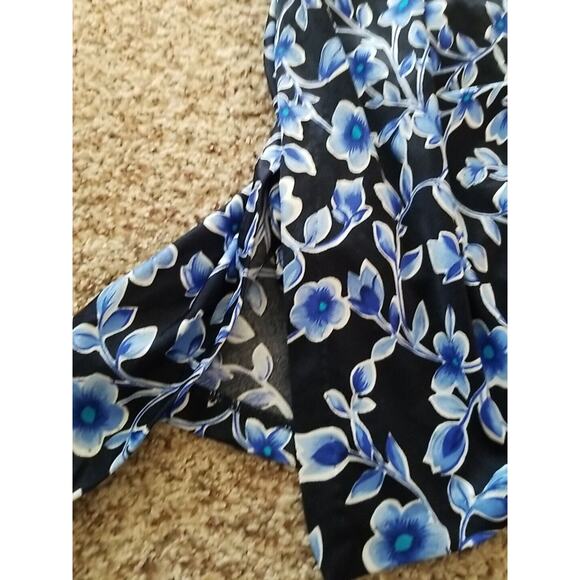 Maxine Of‎ Hollywood Blue Floral One Piece SwimDress Bathing Swimsuit Size 30W - Picture 5 of 10